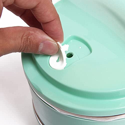 Marmiteira Lancheira Térmica Dupla 14cm Verde