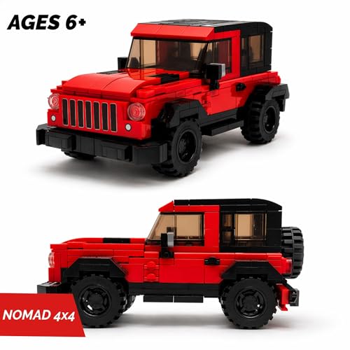 Image of GRIPZ Grid Car Building Blocks Set for Kids 6+ | DIY Construction Toy Vehicles | Educational STEM Building Kit | Creative Brick Toy Set for Boys & Girls (Nomad 4X4)