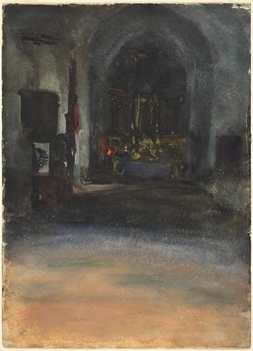 Église espagnole John Singer Sargent impression sur toile murale de qualité