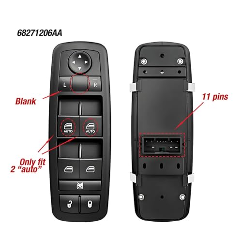 Bouton de vitre électrique résout panne commande conducteur pour Ram 1500 - 2