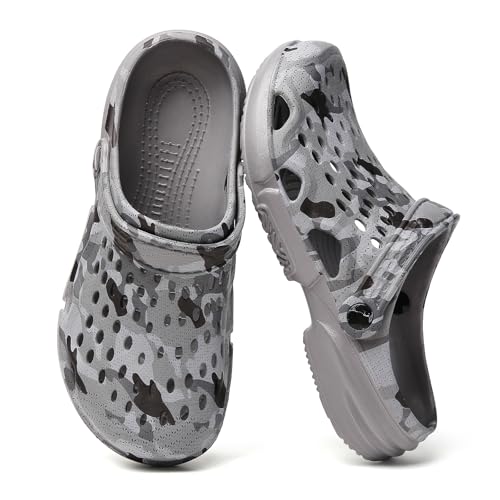 Image of FLIOZY Men's Garden Clogs Shoes Non Slip Shower Slippers Summer Outdoor Beach Sandals