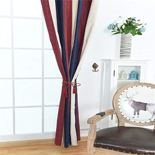 JAGETRADE Moderne Gestreepte Verduisterende Gordijnen Top Oogje Venster Behandeling Drape Panel Voor Woonkamer Slaapkamer Decor 100x250cm