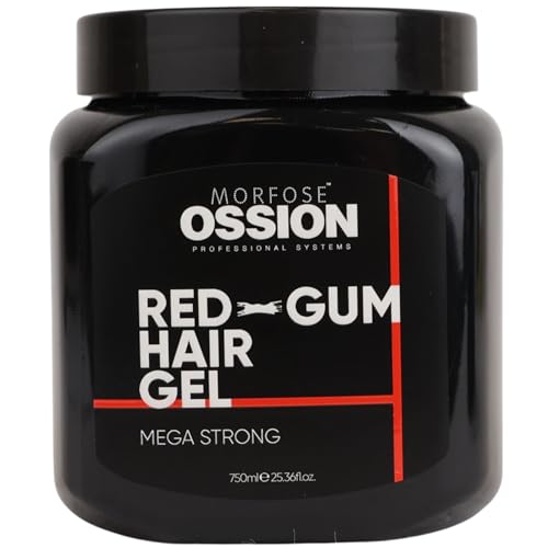 Morfose OSSION PBL Mega Strong Gum Hair Gel 750ml - Kantenkontrolle, Extremer Halt, Langanhaltende Wirkung, Flexibilität beim Styling - Für Alle Haartypen Morfose OSSION PBL Mega Strong Gum Hair Gel 750ml - Kantenkontrolle, Extremer Halt, Langanhaltende Wirkung, Flexibilität beim Styling - Für Alle Haartypen