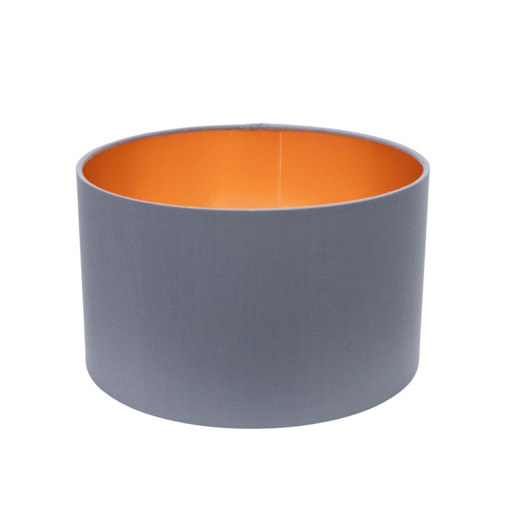 ValueLights | Reni Small Pendant Shade with Grey & Copper Inner | Shades, Home Décor & Improvement Essential | 250mm Shade Width