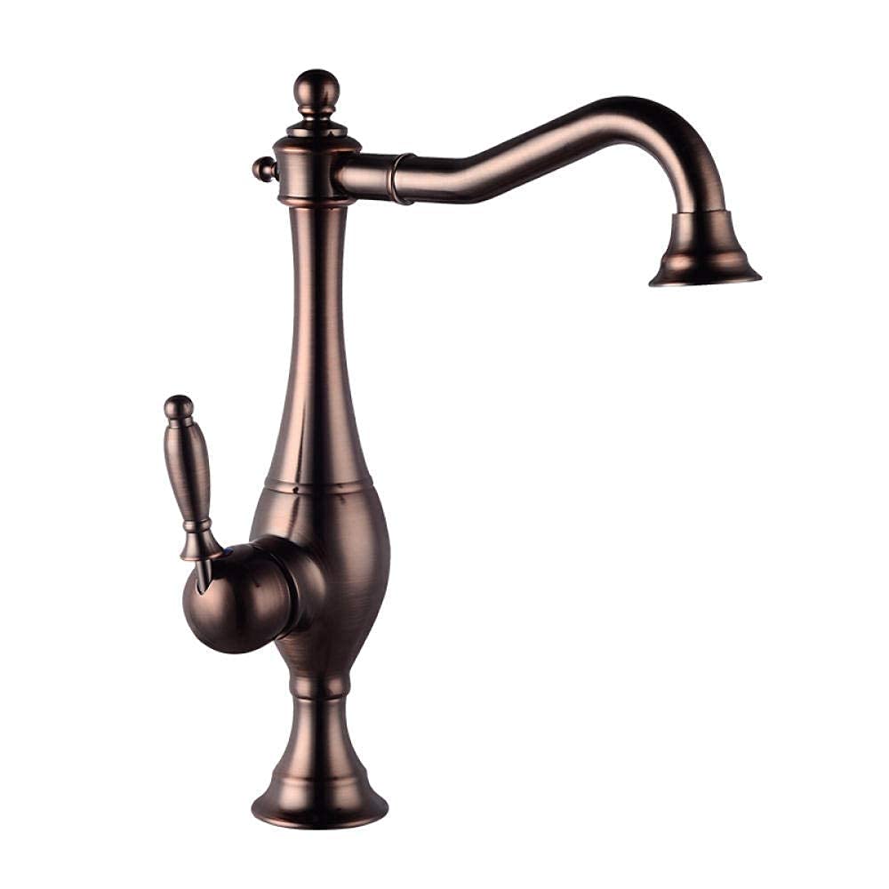 Robinet cuisine marron haut de gamme mitigeur pivotant 360 durable