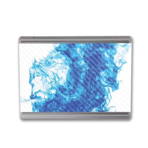 Image of MightySkins Carbon Fiber Skin Compatible with Microsoft Surface Laptop Go 3 (2023) Full Wrap Kit - Vibrant Smoke | Protective, Durable Textured Carbon Fiber Finish | Made in The USA