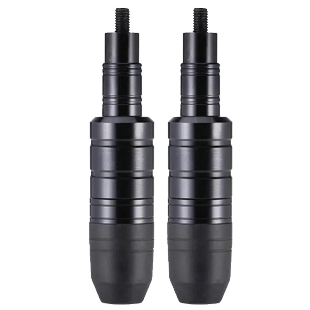 2x Motocyklowy pręt antypoślizgowy skuter motocykl CNC aluminiowy silnik pęknięcie rama przesuwna ochraniacz drążek 8mm(Orange)