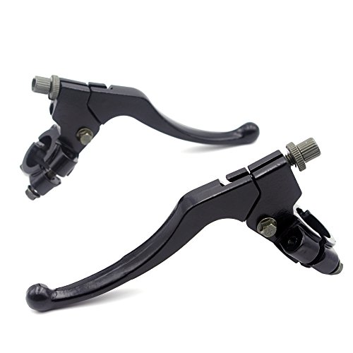 Royitay Full Aluminum Alloy Handle Bars Left Right 7/8" Clutch Brake Handle Levers Perch for XR80 XR100 CRF70 CRF80 CRF100 Pit Dirt Motor Bike Motocross Motorcycle