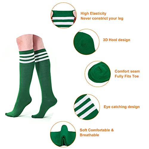 Tutu de running vert foncé à 3 couches Simplicity avec taille élastique - 5