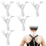 Compatibile con Tens Ems Cavi di Ricambio Cavi Elettrodi Flessibili 6pcs