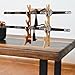 Luwecf Sword Stand Wall Sword Hanger 5 Tier Storage Support Japanese Style Samurai Sword Holder Sword Rack for Medieval Sword Flutes, Brown