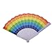 Healifty Ventaglio pieghevole arcobaleno pieghevole Pride LGBT Fan Pride ventilatore pieghevole per prestazioni di matrimonio, festa evento crociera club