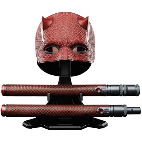 Marvel Legends Series Daredevil: Born Again Premium Roleplay Mask and Billy Club, Collectibles for Adults