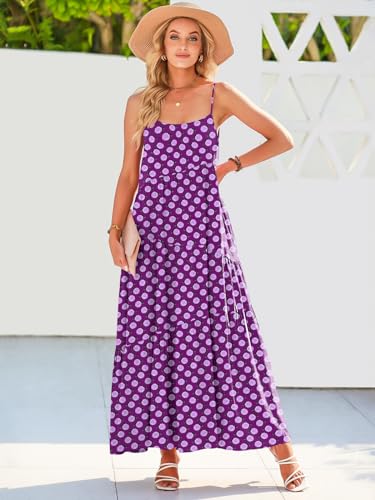 Image of ANRABESS Women Summer Casual Loose Sleeveless Sundress Spaghetti Strap Flowy Boho Linen Beach Vacation Maxi Long Dress