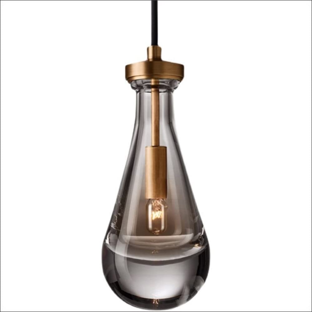 Petit lustre en cristal de style suspension moderne en forme de goutte