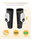 LINGTENG Leg Massager for Circulation and Pain Relief, Calf Air Compression Massager with Heat, Leg Massager with 3 Intensities, 3 Modes, Easy to use, Muscle Relaxation, Gifts (Pair)