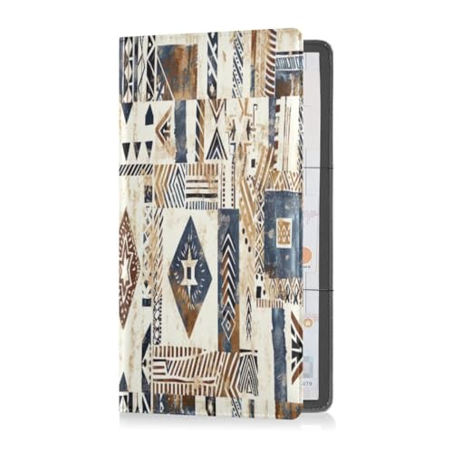 Nander South African Retro Pattern Style Car Registration and Insurance Holder,Leather Registration and Insurance Card Holder Vehicle Glove Box Organizer for Documents, Driver License and Cards