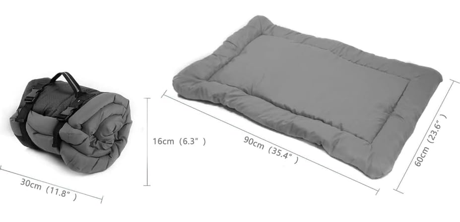 Portable Dog Mattress Travel in Comfort Large Washable And Versatile Dog Mat: Perfect for Travel and Home Calming Dog Crate Mat,Dog Travel Bed Comfort on the Go Dog Crate Bed Travel Mat - Image 2