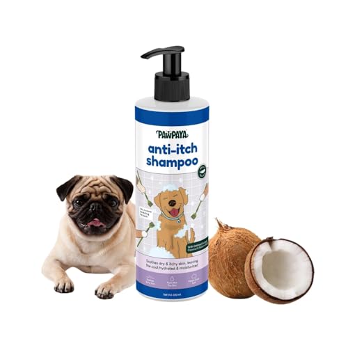 Image of Pawpaya Shampoo Pawpaya Shampoo for Dogs | Gentle Deep Cleansing Formula for Healthy Skin & Soft, Shiny Coat | Suitable for All Dog Breeds & Coat TypesDogs (Anti-Itch Shampoo)