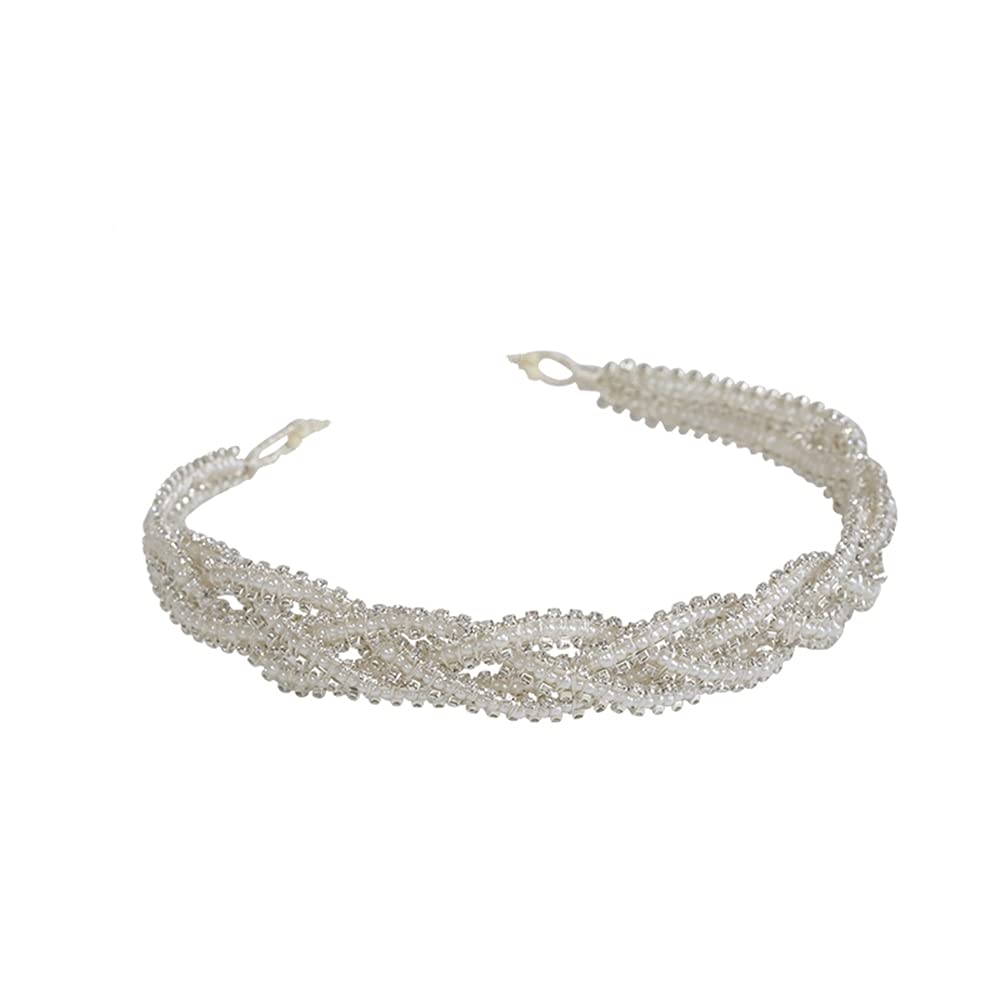 Wedding Hair Accessories Pearl Headband tiara Rhinestone Headpiece Hair Vine Women Hair Jewelry Bridal Hair Accessories