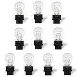 10 Pcs 3157 Car Turn Signal Bulb,Car Accessories Brake Light Bulb,Plug and Play Long Life Indicator Bulb,12V 27/8W Ultra-bright Light Bulb,Universal Automotive Lighting Accessories for Truck SUV