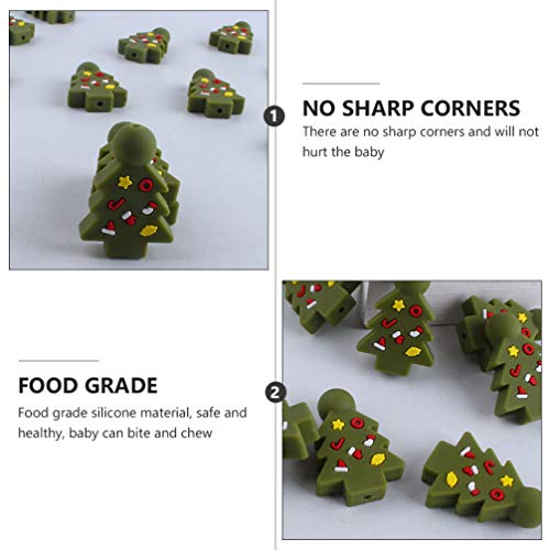 STOBOK 3 Peças de Silicone para Bebês Mordedores Em Formato de Árvore Brinquedos de Mastigação Chupe