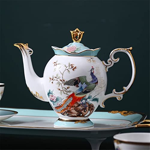 Juego de té de la Tarde de Estilo Chino, Tetera, Juego Nacional de Feng Shui, Juego de Tazas de café de Porcelana China… - Imagen 5