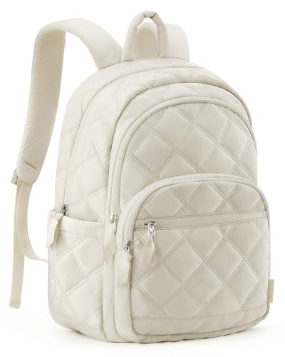 Image of BAGSMART College Laptop Backpack,Cute Travel Backpack for Women,Quilted Computer Bookbag