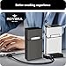 roygra Cigarette Case with Lighter (2 Pack), King Size 100s Magnetic Switch 20 Capacity Holder Case for Men Women, Cigarettes Smoking Accessories, Rechargeable Flameless Windproof Electric Lighters