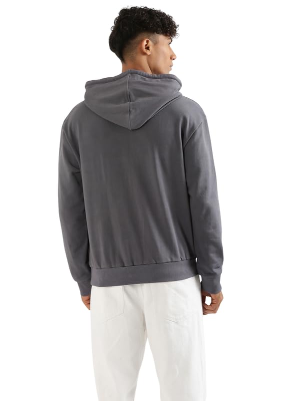 Image of SAADAA Unisex Pullover Fleece Hoodie for Men & Women | 100% Cotton Top Surface | Fleece Inner | Casual Fit | 2 Pockets | Winter Wear
