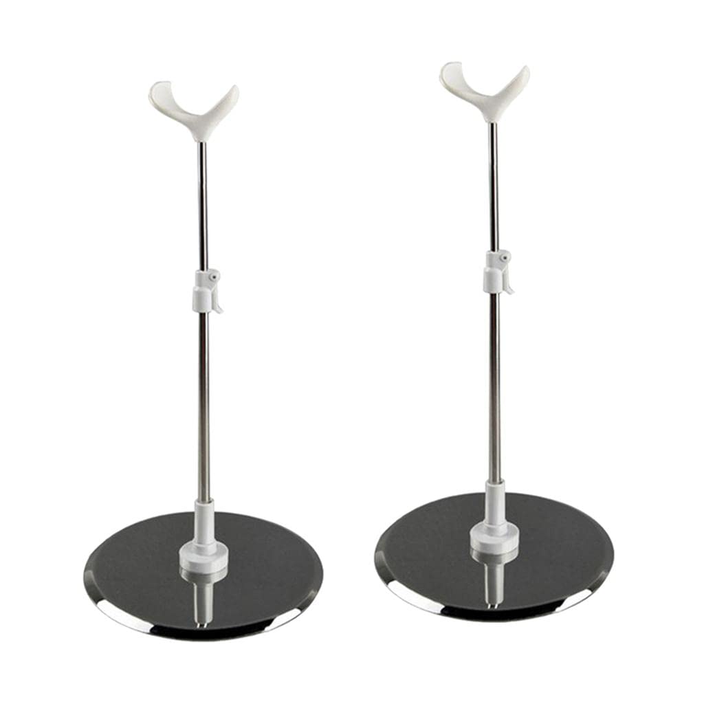 2X Adjustable 25-38CM Support Stand for 1/4 1/3 Dolls Accessories, Applicable for Ball Jointed Doll, for Action Figure