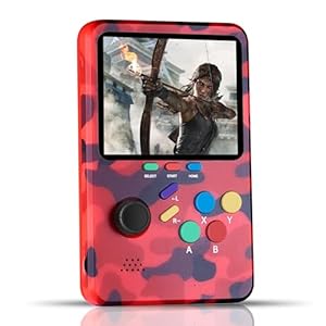 WeLohas Retro Video Game Console,Portable Game Console with 10000+ Fun Video Games Preloaded,Electronic 3D Games,64GB TF Card,3.0″ HD Screen,360°Rocker,Q2 Pro Electronic Game Gift for Teens Adults