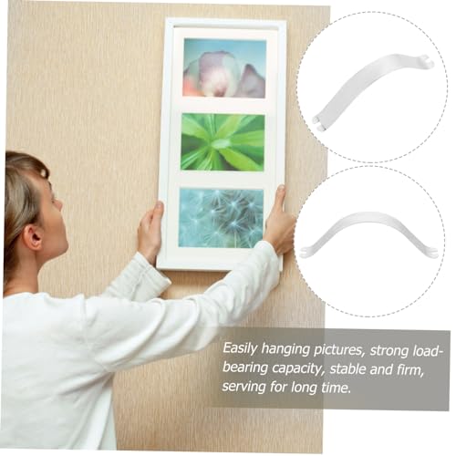 Image of POPETPOP 50Pcs Picture Frame Spring Clips for Backing Durable and Reliable Hardware for Hanging Photos Art and Posters for DIY Framing Projects