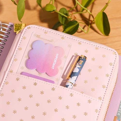 Erin Condren Ultimate Planny Pack - Planner Accessory Pouch. Inside Pockets and Extended Metal Zipper. Elastic Band to Secure Around Planner. Vegan Leather Organizer3