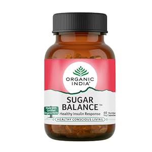 ORGANIC INDIA Sugar Balance – Pack of 60 Veg Capsules