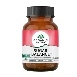 ORGANIC INDIA Sugar Balance - Pack of 60 Veg Capsules