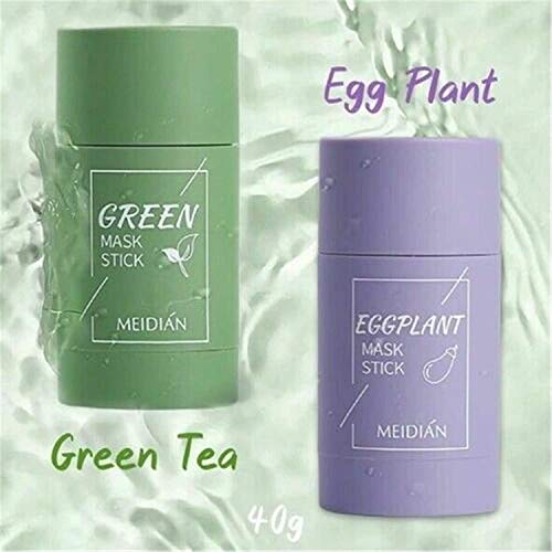 Eggplant Purifying Clay Stick Mask, Face Moisturizes Oil Control, Deep Clean Pore, Improves Skin,for All Skin Types Men Women