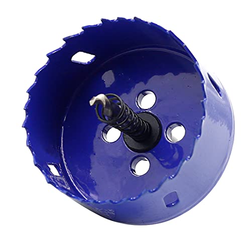 Image of Luomorgo 2-3 /4 inch 70mm Hole Saw, 1 1 /4 inch Cutting Depth HSS Bi-Metal Hole Cutter with Hex Shank Drill Bit Adapter for Wood Cornhole Boards Plastic Drywall Fiberboard