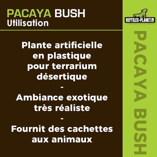 Reptiles Planet Pacaya Bush Künstliche Pflanze – Dekoration für Terrarium – 20 cm