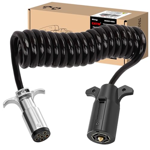 CXTM 7-Pin to 6-Pin Trailer Adapter Coiled Wiring Extension