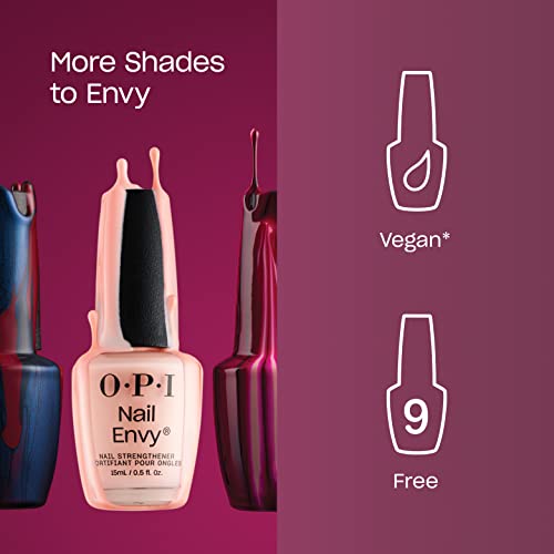 Opi Nail Envy, Nail Strengthening Treatment, Stronger Nails In 1 Week, Vegan Formula, Sheer Soft Nude Finish, Bubble Bath, 0.5 Fl Oz #TOP6