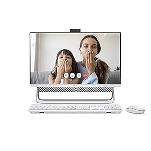 Dell Inspiron 5400 24-inch All in One Desktop – FHD (1920 x 1080) Display, Pop-Up Webcam, Intel Core i3-1115G4, 8GB DDR4 RAM, 256GB SSD, Intel UHD Graphics, USB-C, Bluetooth, Windows 11 Home – Silver