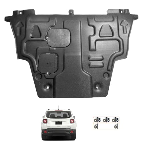 Engine Splash Shield Fit for Jeep Renegade 2015-2024 Engine Case Guard Under Cover Compatible with Renegade 2019-2024 Front Engine Guard Mud Flaps by Gorzizen - Image 2