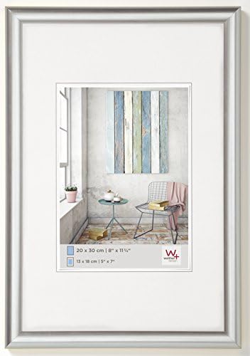 Walther Design Kp824S Trendstyle Picture Frame, 7 X 9.50 Inch (18 X 24 Cm), Silver Metallic