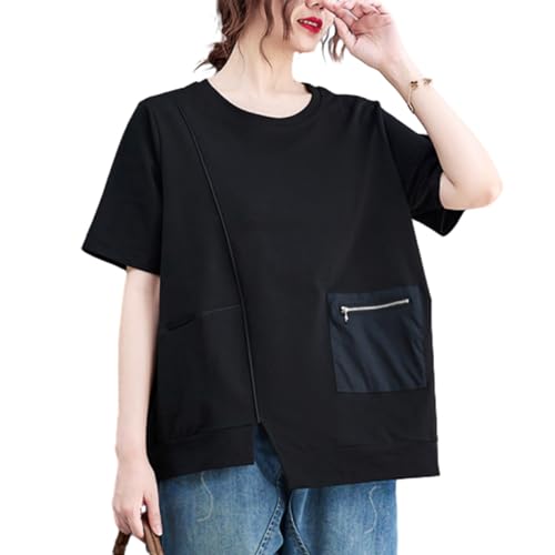 [RoyzTocz] t�V���c ���f�B�[�X �X���b�g �u���E�X �N���[�l�b�N t�V���c ���� �g�b�v�X �|�P�b�g�t�� �p�b�`���[�N �_�炩�� �J�W���A�� �t�@�b�V���� �̌^�J�o�[ ��?�� �ʋC�� ���n �������^�C�v �t��