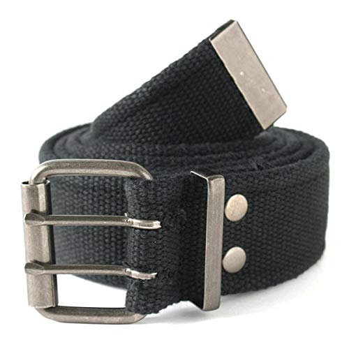 [ロスコ] ベルト ダブルピン ヴィンテージ加工 4171 メンズ ブラック M [並行輸入品]