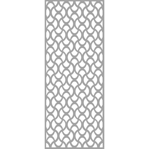 Image of 17 3 /8 inchW x 44 3 /8 inchH x 3 /8 inchT Resort Decorative Fretwork Wall Panels in Architectural Grade PVC