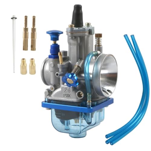 Carburateur de moto 26mm motocross scooter karting avec gicleur bleu