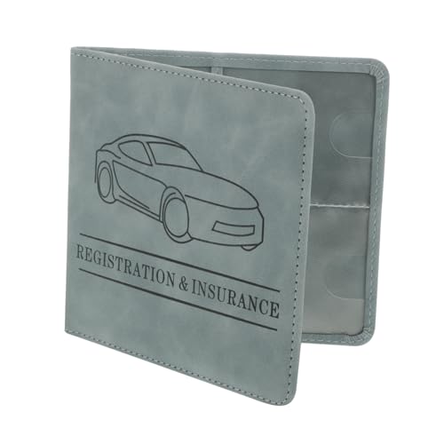 Angoily Motorcycle Vehicle Registration and Insurance Card Holder Document Sleeve for Men, Multi, 14.00X13.30X0.80CM, Casual