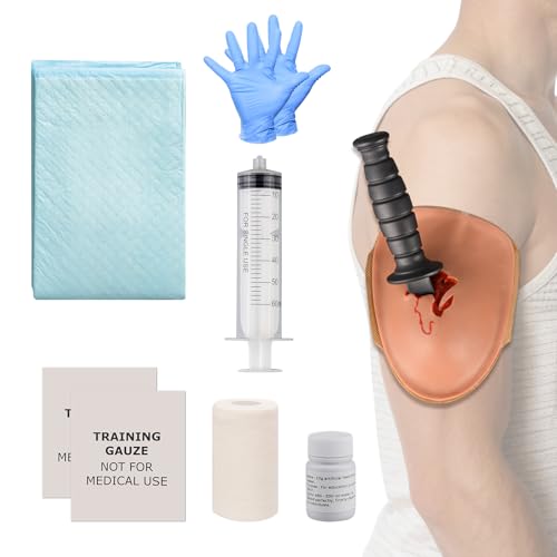 MedEduQuest Wound Training Knife Kit, Wearable Bleed Control Kit for Medical Classes, First Aid Training, Medical Education